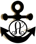 Custom Boat Anchor Metal Sign Art Family Monogram/name 16"X13" Choose Color. Fixed Price $62.99.