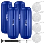 Boat Fenders 4 Pack 10 X 28 Ribbed Royal Blue Obakl Inches Center Hole Pump. Fixed Price $299.99.