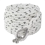 Anchor Line 9/16 Inch X 100 Ft Rope 3-STRAND White Thimble & Shackle. Fixed Price $86.22.