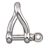 Suncor S0163-0005 Marine 316 Stainless Steel 3/16 Screw Pin Twisted Shackle. Fixed Price $14.95.