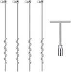 4 Pcs Ground With Handle Hex Wrench Trampoline Hook, Scr. Fixed Price $91.99.