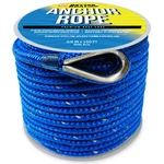 Royal Blue Boat Anchor Rope 100 Ft Double Braided Line 3/8. Fixed Price $55.19.