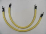 Cobra 1/0 Awg Gauge Electrical Wire 2' Ft Set Of (2) Yellow Marine Boat. Fixed Price $19.95.
