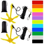 2 Pack Marine Kayak Anchor Kit Grapnel Folding Boat.... Fixed Price $51.46.