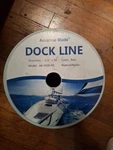 New 3/4 Inch 50FT Double Nylon Dock Line Mooring Rope Braided Red. Fixed Price $50.00.