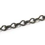 17 Gauge Jack Chain Dark Pewter Toned Steel 1/5"W X 2/5"L 10'HANK. Fixed Price $28.88.