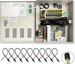 9 Port Power Box 12V Dc 10A Amp Cctv Dvr Supply Switch Key Locked. Fixed Price $38.95.