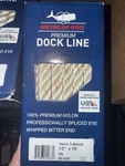 New England Ropes 1/2" X 15' Premium Nylon 3 Strand Dock Line - White W/tracer. Fixed Price $60.00.