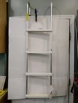 Garelick 4-STEP Pontoon Ladder With Shur-loc, New In Box, Model 15240. Fixed Price $44.95.