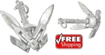 Genuine Suncor G8001-MKII Folding Galvanized Iron Grapnel Anchor 1.5 Lb Free Sh. Fixed Price $19.95.
