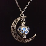 New Glow The Dark Stainless Steel Chain Moon Crescent Necklace Pendant. Fixed Price $8.99.