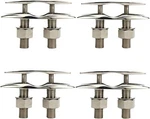 Amarine Made 4PCS 6-1/2" Stainless Steel Boat Deck Retractable Pull Up Cleat. Fixed Price $99.99.