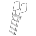 Uimoso 5-STEP Aluminum Flip-up Dock Ladder For Pontoon,durable And Angled Design. Fixed Price $165.99.