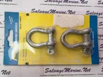 Seachoice Pack Of 2 #43061 Galvanized 5/16" Anchor Shackle.. Fixed Price $9.75.