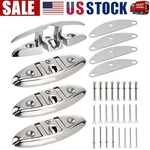 4PCS 6" Boat Folding Cleats, 316 Stainless Steel Flip-up Marine Dock Rope. Fixed Price $79.99.