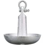 Seachoice Mushroom Anchor, Cast Iron, Aluminum-painted, Silver, 10 Lbs., Boats. Fixed Price $41.12.