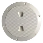 Beckson DP64-N 8-1/8" O.d. X 6" I.d. Beige/diamond Abs Screw-out Deck Plate. Fixed Price $36.68.