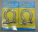 (2) Seachoice Products 43201 Stainless Steel Anchor Shackle 1/2", 316 Forged. Fixed Price $26.99.