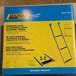Seachoice Marine Stainless Steel Telescoping Under Platform Mt 3 Step Ladder New. Fixed Price $109.86.