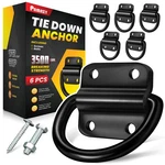 6PCS Heavy Duty Steel Rings Tie Down Anchors, Ultra Durable 3500 Pound Brea.... Fixed Price $27.32.