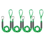 4 Pcs Boat Bungee Lines, Feet Mooring Rope For Docking Stretches To 6 .... Fixed Price $47.04.