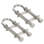 2 Pcs Boat U Bolt Stainless Steel Stern Bow Eye Tie Down 5" Length. Fixed Price $18.99.
