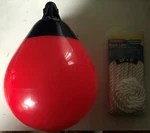 Brand New Polyform Red Buoy With 15 Ft Of Nylon Rope. Fixed Price $52.50.