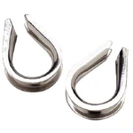 Pack Of 1/2 Inch Stainless Steel Wire Rope Anchor Line Thimbles For Boats. Fixed Price $20.91.