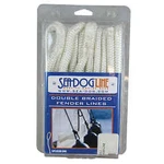 Sea-dog Double Braided Fender Line, 3/8" X 6', White, 302110006WH-1. Fixed Price $17.50.