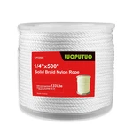 1/4'' 500' White Nylon Solid Braid ROPE-1100LBS High Uv Resistance. Fixed Price $66.59.