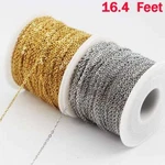 197" Stainless Steel Silver Gold Link Necklace Cable Chain For Jewelry Making Us. Fixed Price $8.36.