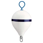Polyform CM-3 White W/ Stripe Marine Mooring Buoy 17" Diam X 22" Tall 86-185-752. Fixed Price $182.49.