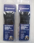 Attwood Deck Rigging Kit (set Of 2) Black 11781-7 Marine Boat. Fixed Price $19.95.