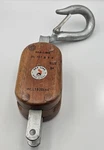 Sea-link Abel 6" Single Sheave Wood Block Fixed Hook Peru SL101B-6H Wll 1800LBS. Fixed Price $29.99.