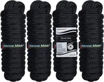4 Pack 1/2 25FT Double Braid Nylon Dock Line Boat Outdoor Mooring Rope Black. Fixed Price $38.99.