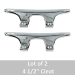4.5" Boat Cleat - Polished Chrome Plated Zamak Lot Of 2. Fixed Price $7.98.