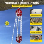 Vevor Double Pulley Block & Rope Kit, 1/2 Inch X 98 Ft Braided Line, Dual. Fixed Price $103.90.