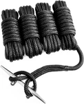 4 Pcs 1/2 25 Ft Double Braid Nylon Dock Line Boat Outdoor Mooring Rope Black. Fixed Price $38.99.