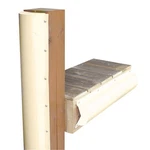 Dock Edge Piling Bumper - One End Capped 6' Beige (DE1020SF). Fixed Price $75.00.