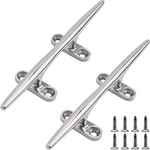 2PK Boat Cleat 8INCH 316 S/s Dock Open Base Rope Fasteners W/ Screws. Fixed Price $55.88.