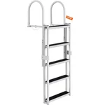Dock Ladder, Retractable Steps, 350 Lbs Load Capacity, Aluminum Alloy Pontoon. Fixed Price $225.99.