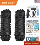 Pack 3/8" X 15' Dock Lines - Marine Grade Nylon Boat Rope With 12" Loop For.... Fixed Price $63.00.