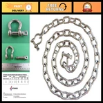 Stainless Steel 316 Anchor Chain With Bow Shackles For Boats, Sailing & Mooring. Fixed Price $136.99.