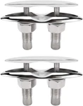 2 Pack 6" Boat Cleat 316 Stainless Steel Pull Up Deck Hidden Flush Mount. Fixed Price $56.99.