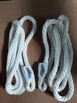 White Fender Lines 3/8'' X 5 Ft Pair Boater Sports Whips Set Of 2 Floats Nos. Fixed Price $8.95.