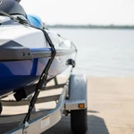 Heavy Duty Boat & Jet Ski Tie Downs - Adjustable Compliant For Safe Transit. Fixed Price $71.10.
