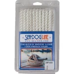 Sea-dog 301110015WH-1 Twisted Nylon Dock Line 3/8" X 15FT White. Fixed Price $18.70.