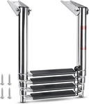 Marinebaby Heavy Duty Boat Telescopic 4 Step Ladder,stainless Steel Silver. Fixed Price $84.99.