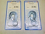 Set Of (2) Sea-dog Galvanized Steel Utility Snap Hook 155822-1. Fixed Price $12.50.