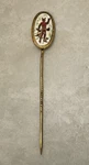 1919 French Lick Springs Pluto Water Enamel Stick Pin. Fixed Price $170.00.